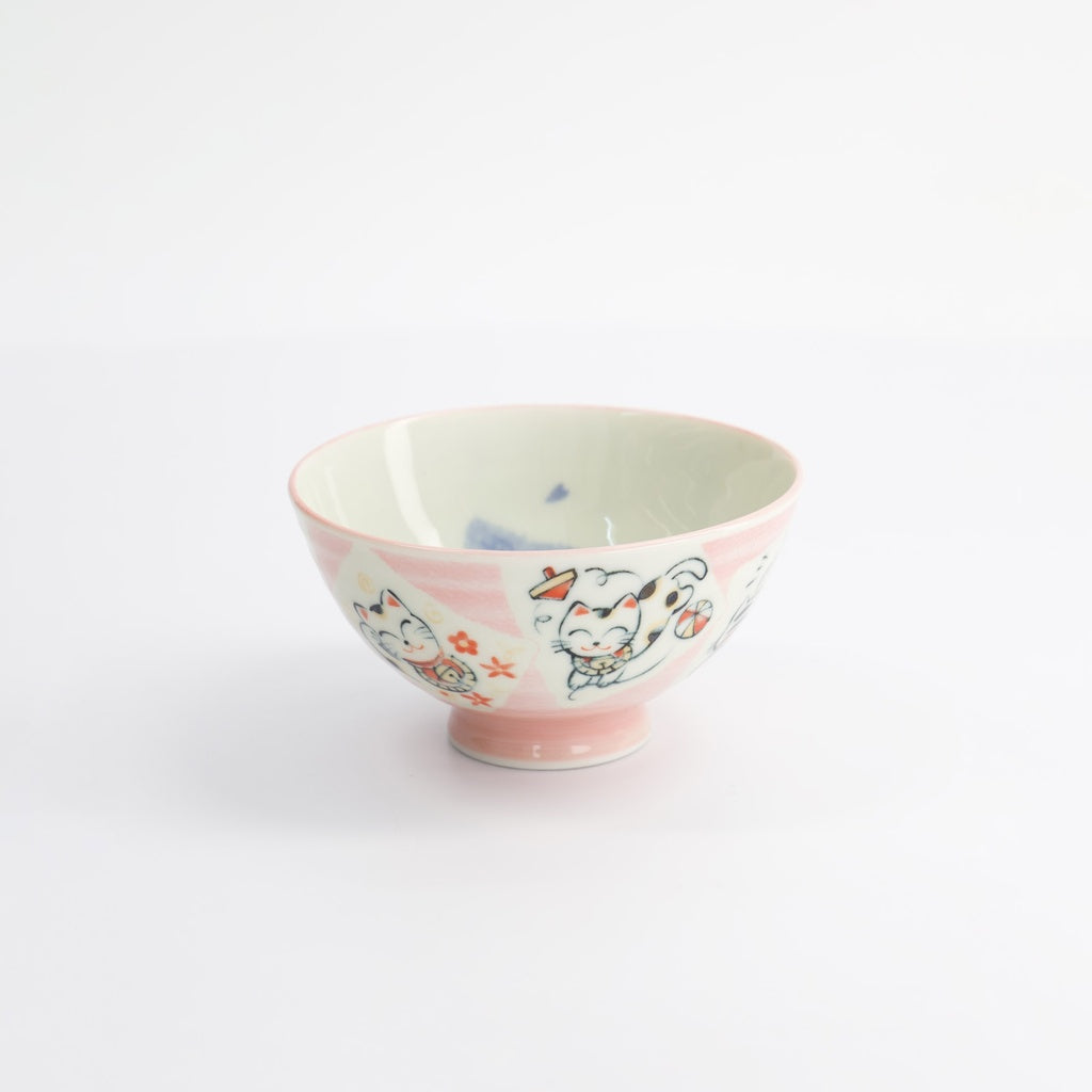 Cat Rice Bowl - Pink