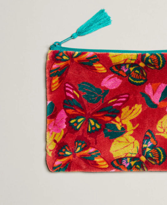 Medium Zipped Pouch - Holy red clay