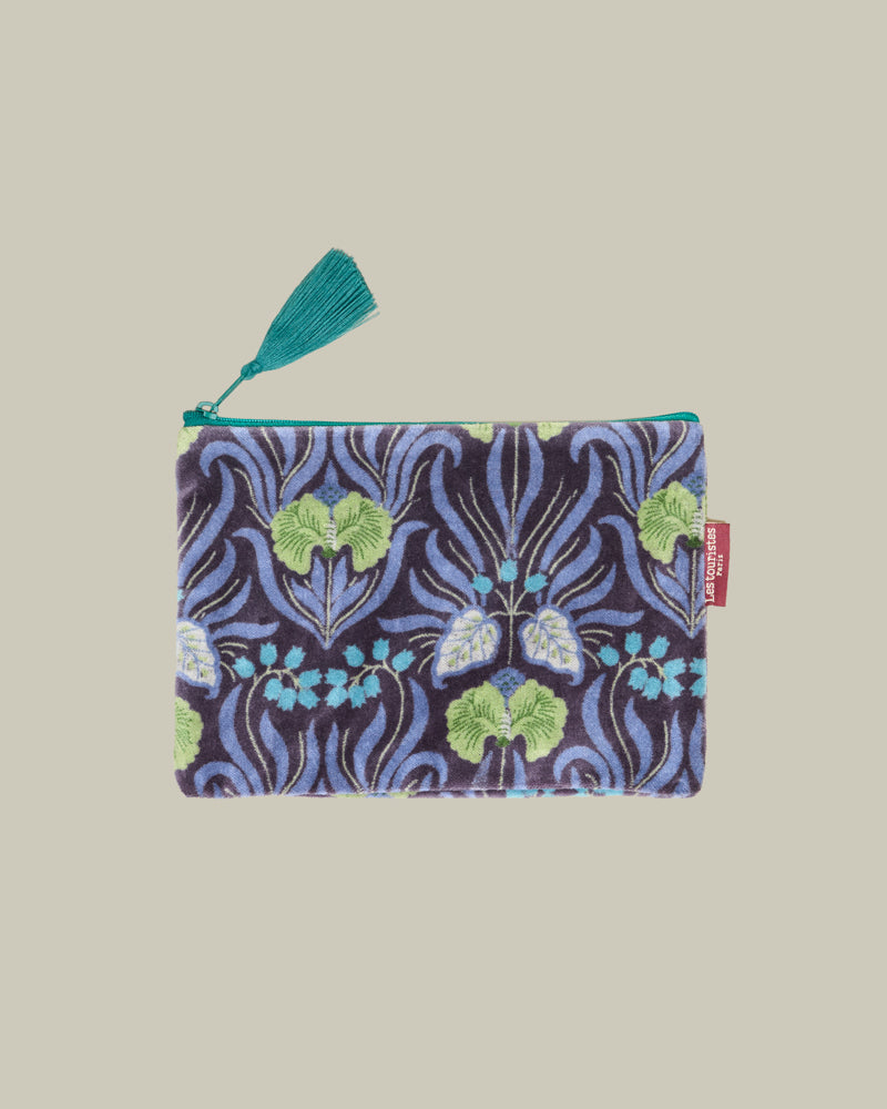 Medium Zipped Pouch - Muguet Blue