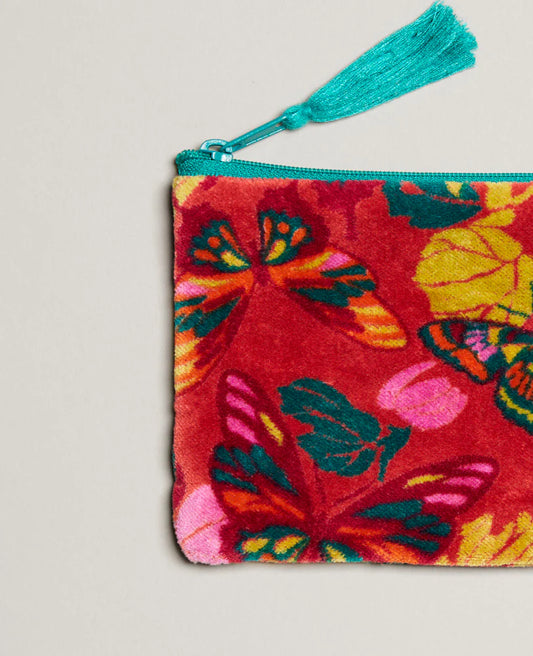Small Velvet Pouch - Holy red clay