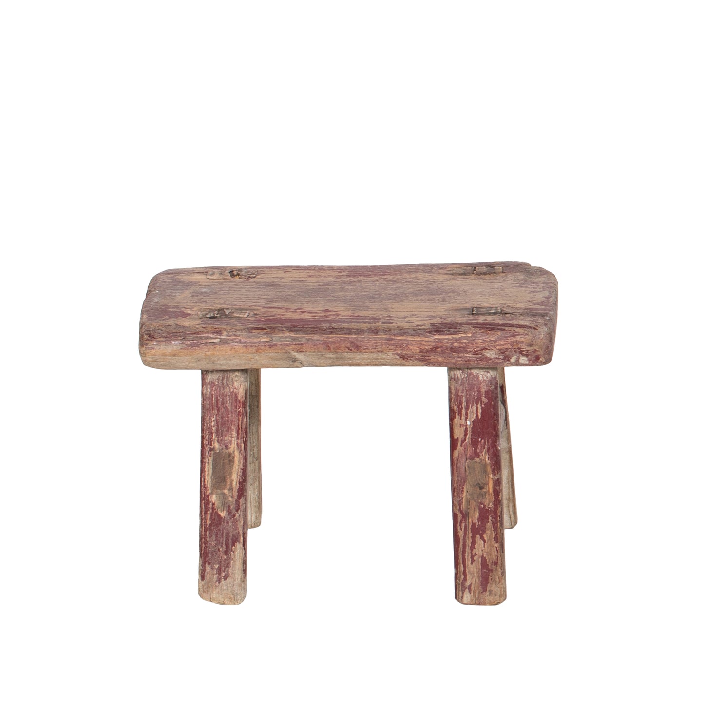 Vintage Chinese Elm Low Stool No.01