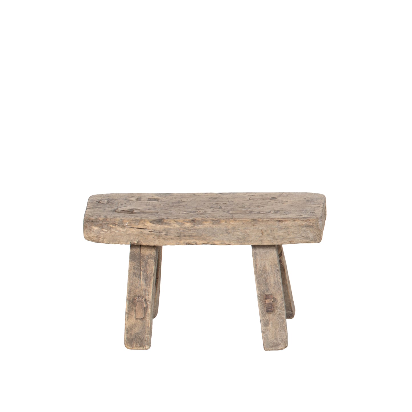 Vintage Chinese Elm Low Stool No.17
