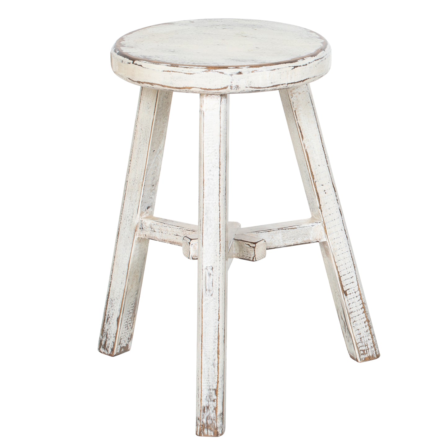 Painted Vintage Chinese Elm Stool No.05