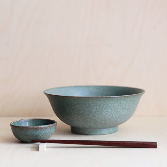 Green Fade Bowl - Hand Dipped Stoneware