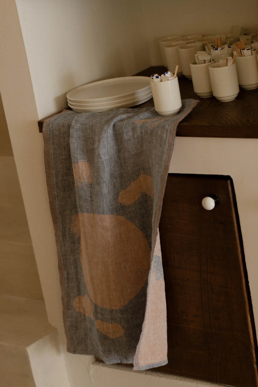 Cloud Linen Towel - Blue Cinnamon