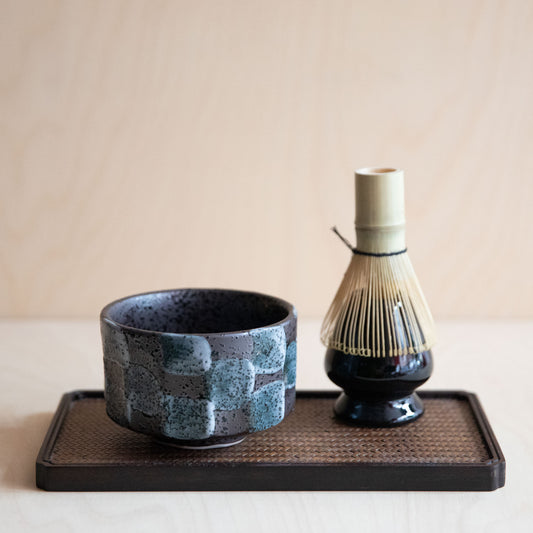 Grey Tetsu Glaze Matcha Bowl