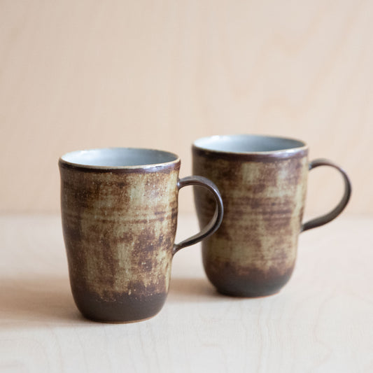 Pale Wash Ceramic Tall Mug 01 by Wang Xinghua