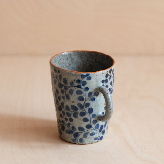 Course Clay Teacup with Blue Ivy 03 by Zhang Min