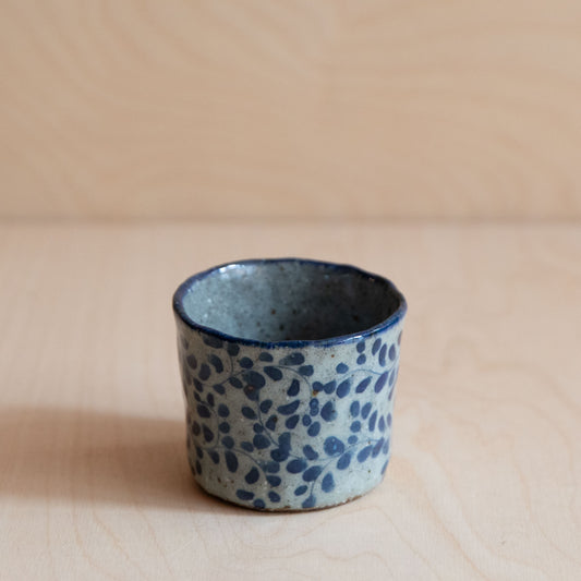 Course Clay Teacup with Blue Ivy 06 by Zhang Min