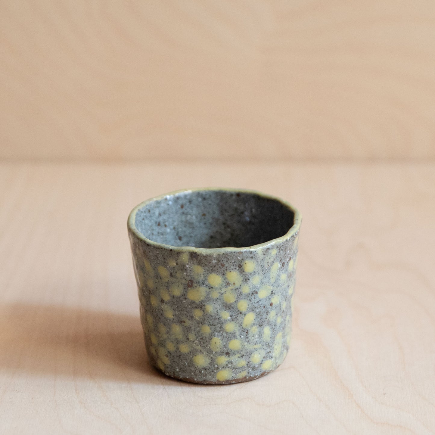 Course Clay Teacup with Yellow flowers 02 by Zhang Min