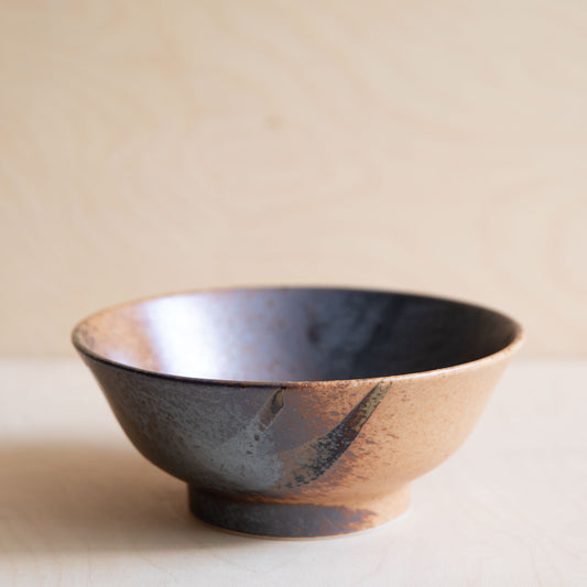 Shigaraki Oribe Brown Noodle Bowl