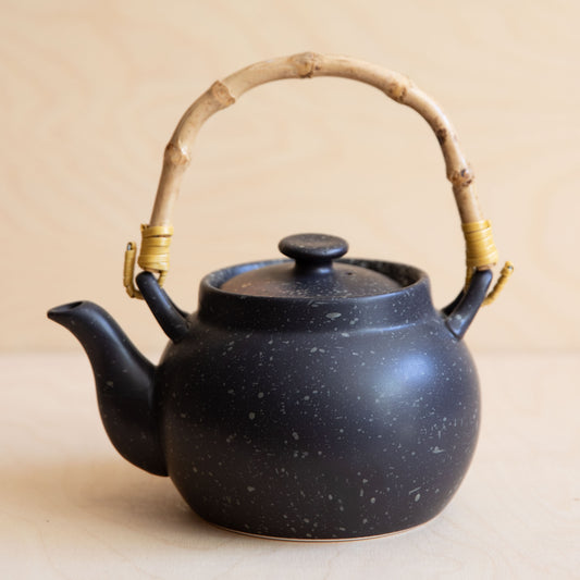 dark brown porcelain teapot