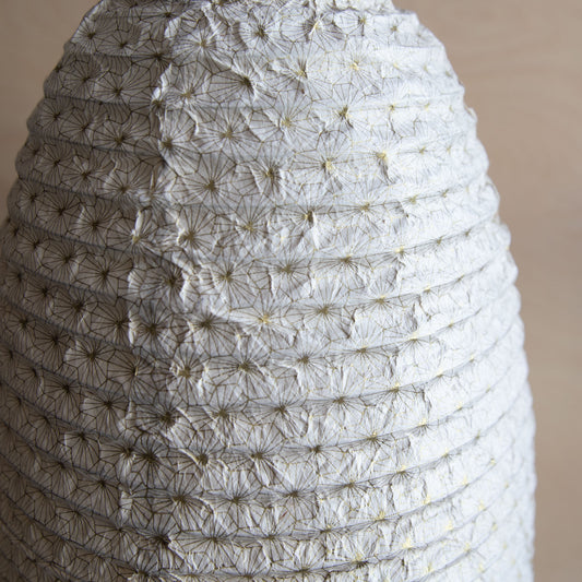 Lokta paper lampshade - Long Japanese star gold