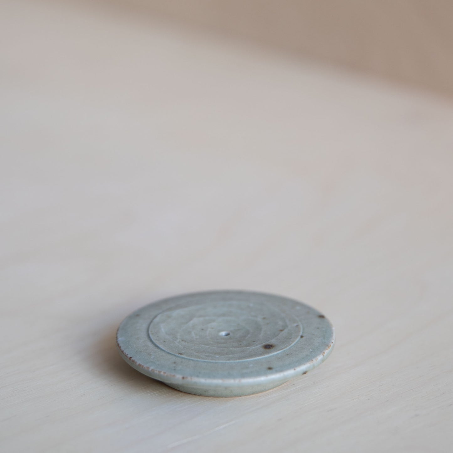 Green Mandala Ceramic Incense Holder 04 Wang Xinghua