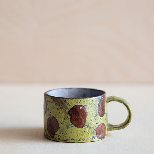 Green Chick Small Ceramic Mug