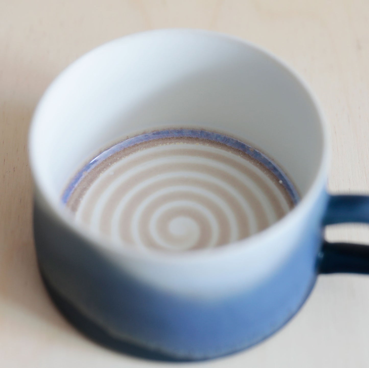 Porcelain Mountain Sea Glaze Coffee Mug