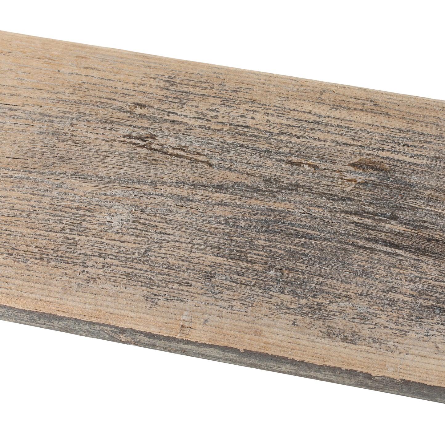 Close-up of Vintage Chinese elmwood bench surface