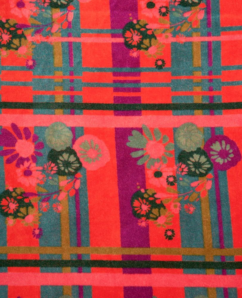 Les Touristes Long Velvet Dressing Gown - Dundee Orange