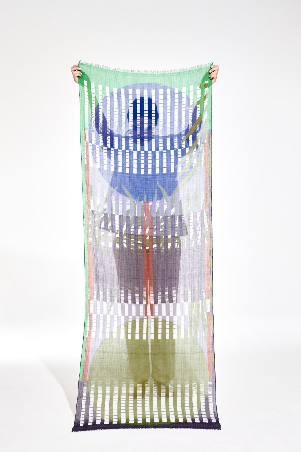 Phoenix Phoenix Blue Green Scarf