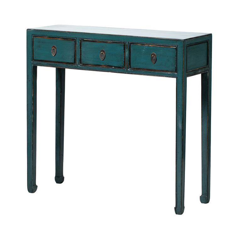 Chinese Console Desk in Teal from Shanxi