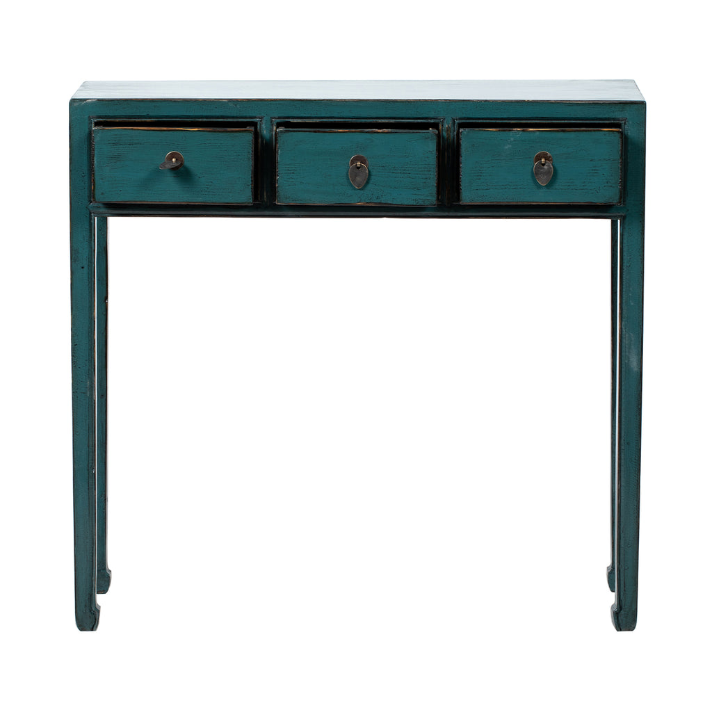 Chinese Console Desk in Teal from Shanxi