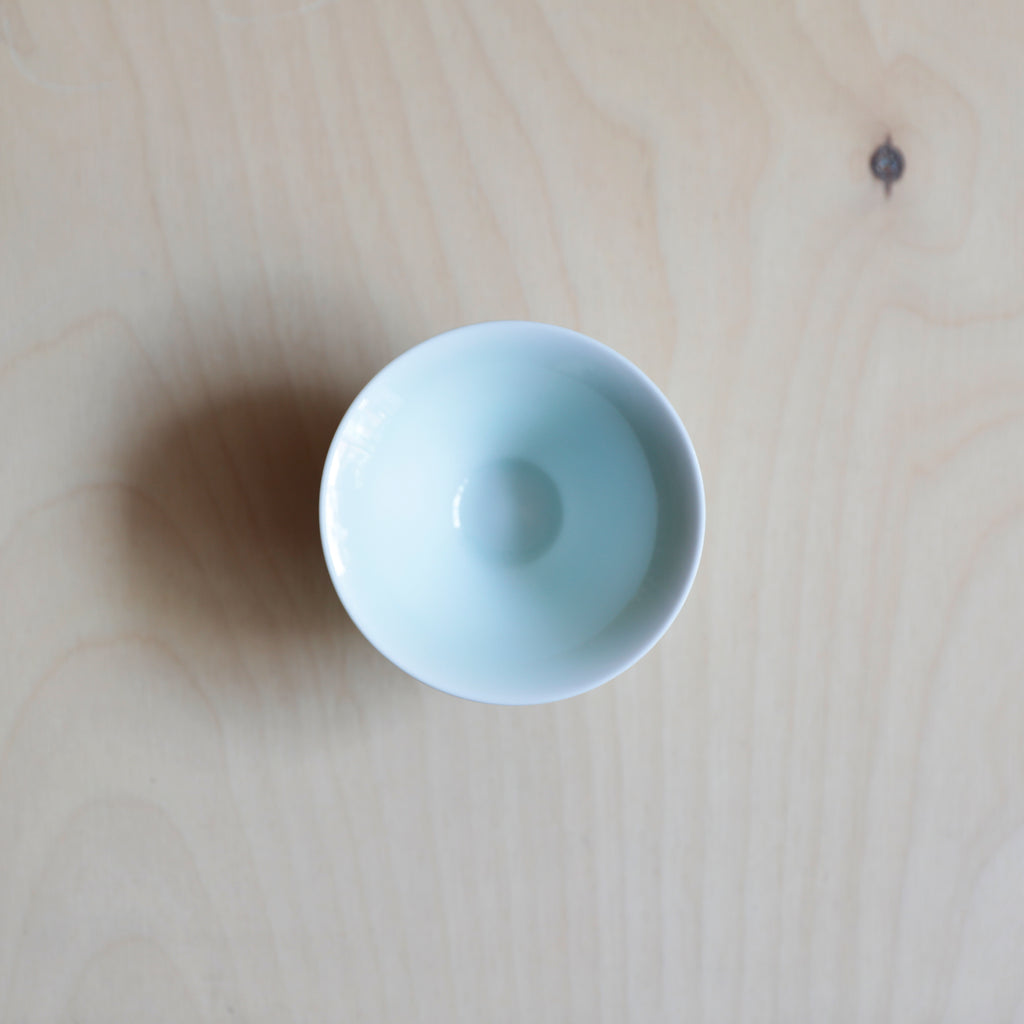 Porcelain Lake Glaze Tea Cup from Jingdezhen