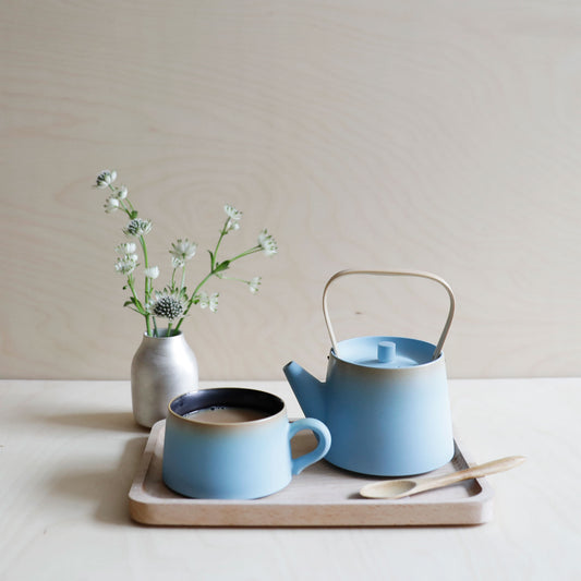 Porcelain Lake Glaze Coffee Mug from Jingdezhen