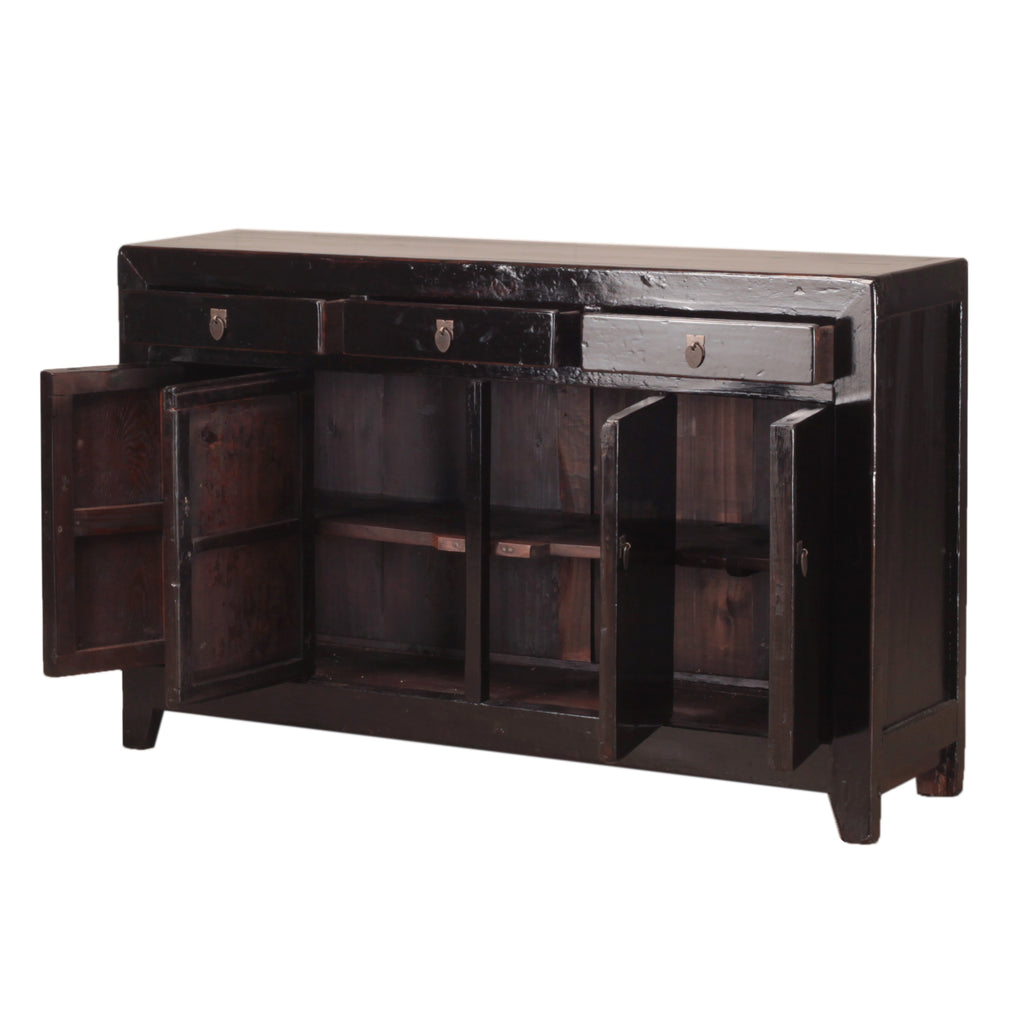Vintage Chinese Black Cabinet from Dongbei - 02