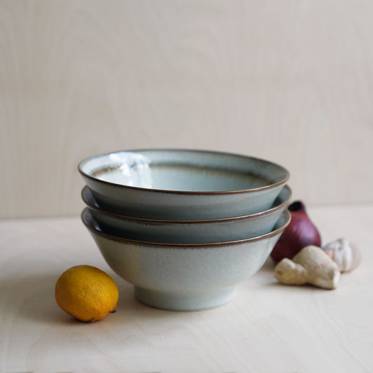 Wasabi glaze stoneware bowl
