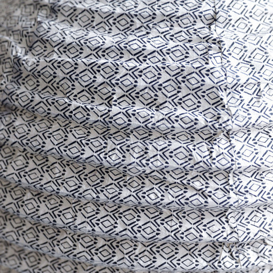 Lokta paper lampshade - Geometric diamond Raven