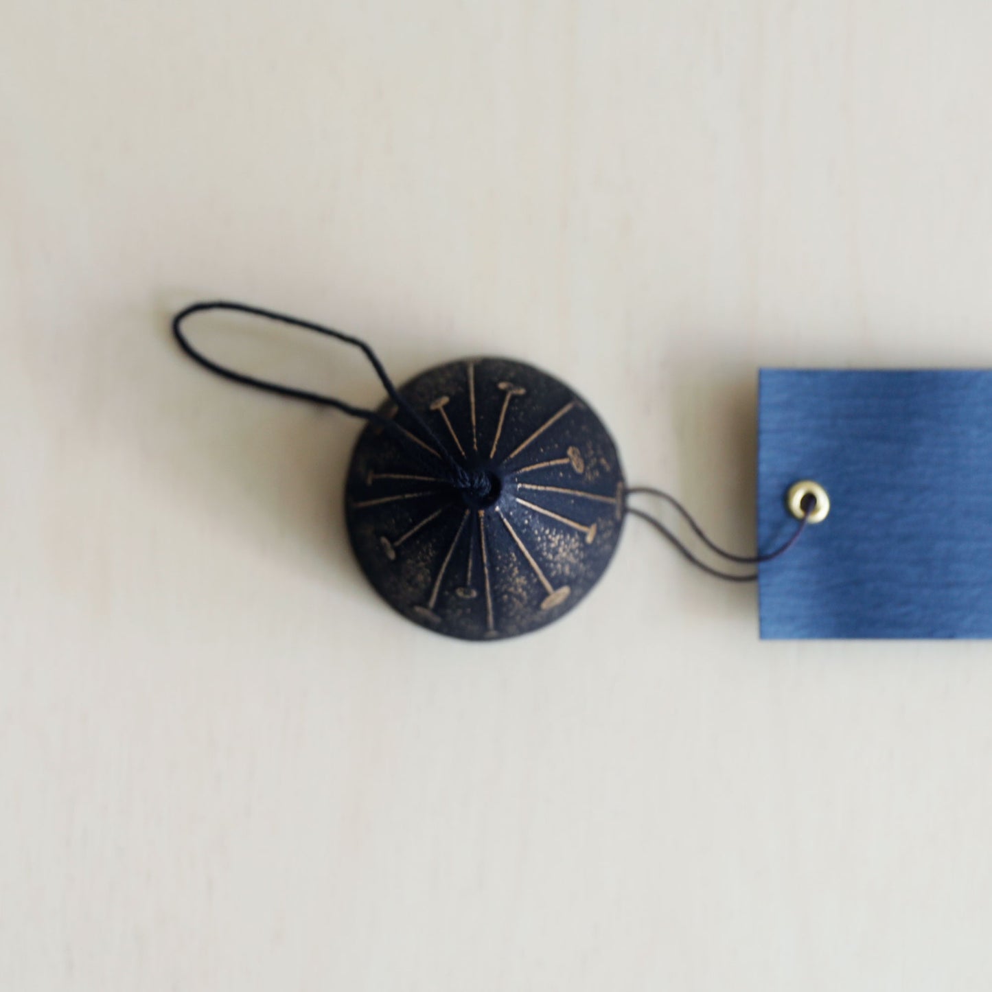 Japanese Cast Iron Wind Bell - Black
