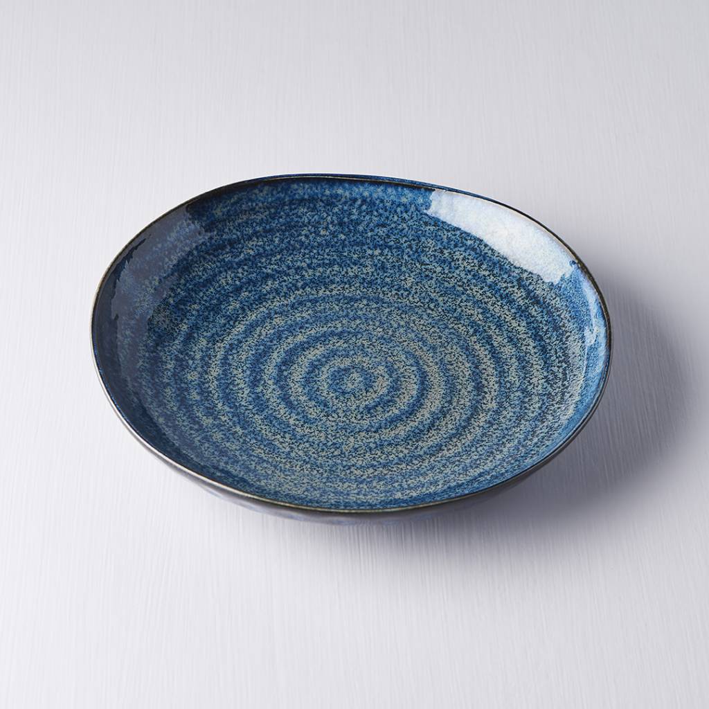 Indigo Blue Uneven Plate - Main Image