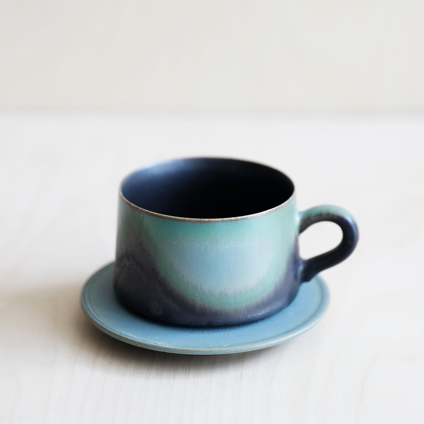 Porcelain Mountain Glaze Coffee Mug from Jingdezhen