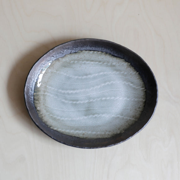 Oyster Glaze Plate Oval