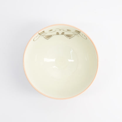 Cat Rice Bowl - White & Pink
