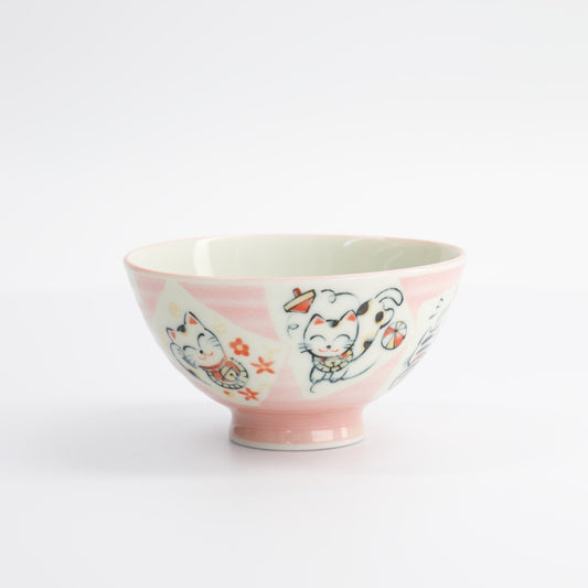 Cat Rice Bowl - Pink