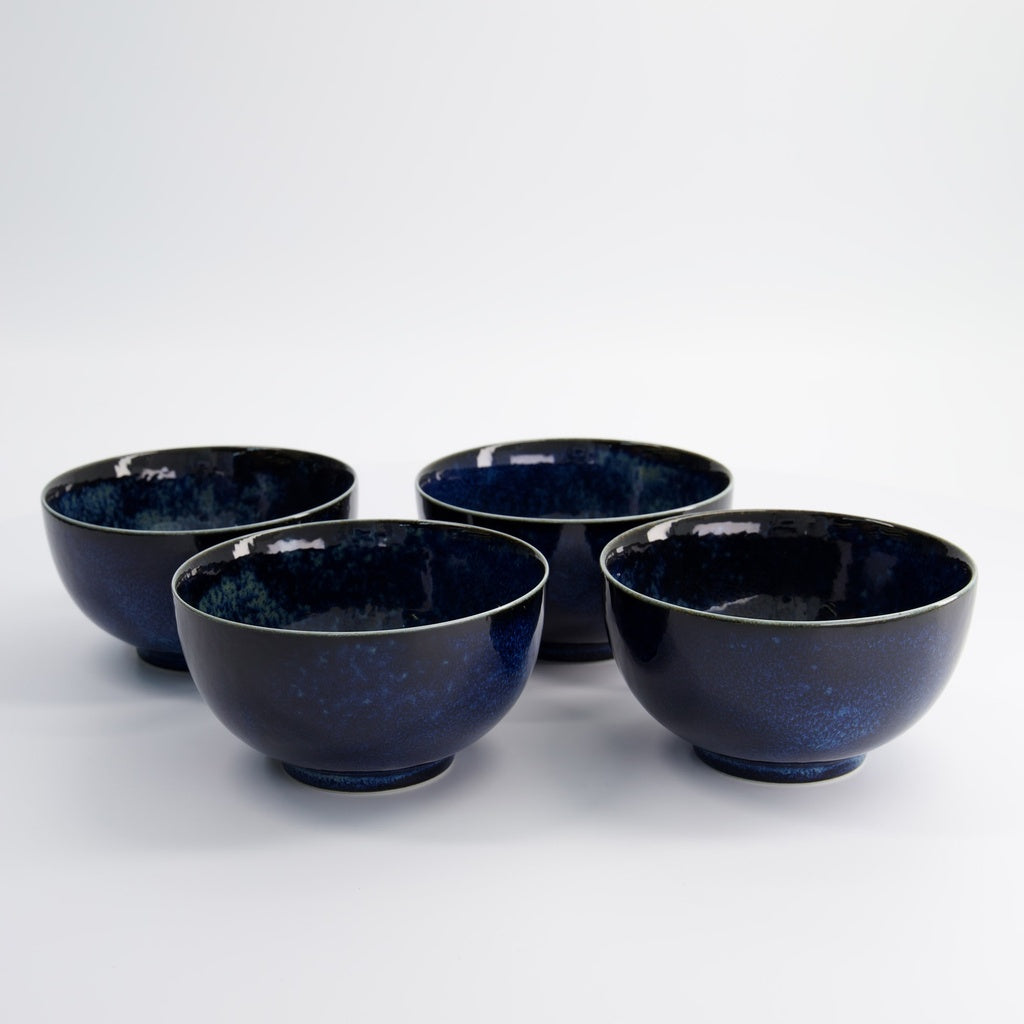 Indigo Blue Four Bowl Gift Set
