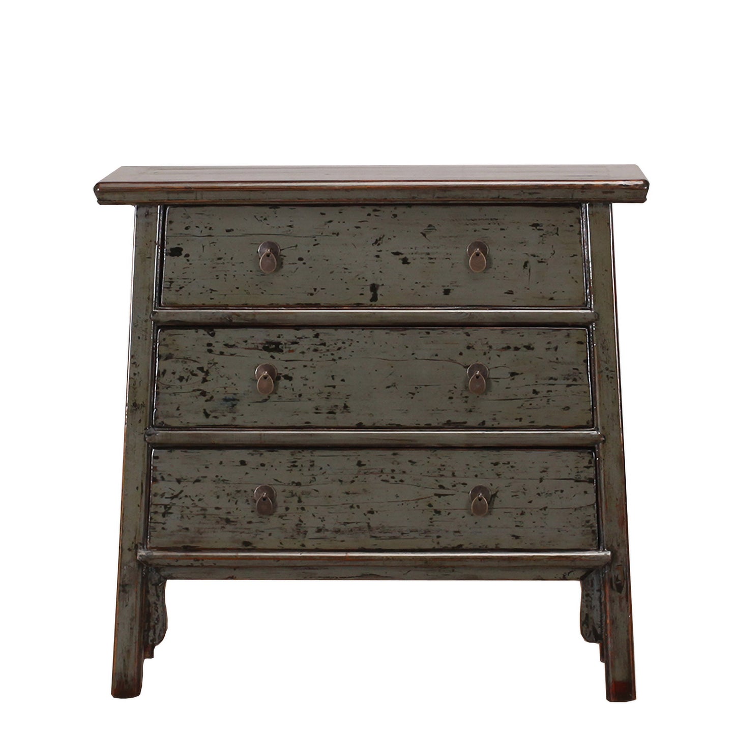 Vintage Chinese Grey Chest of drawers from Shandong