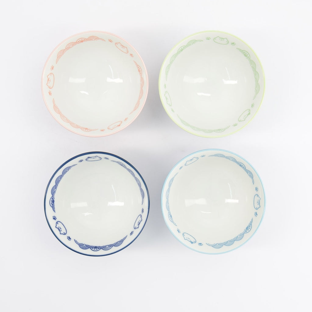 Cat 4 Rice Bowl Gift Set