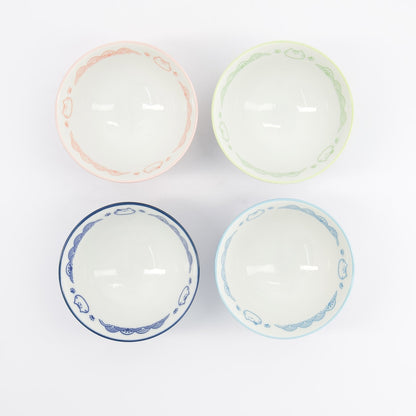 Cat 4 Rice Bowl Gift Set