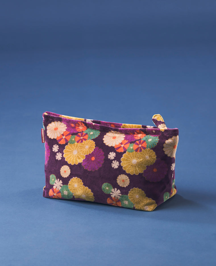 Large Cotton Cosmetics Bag - Mellow Fig