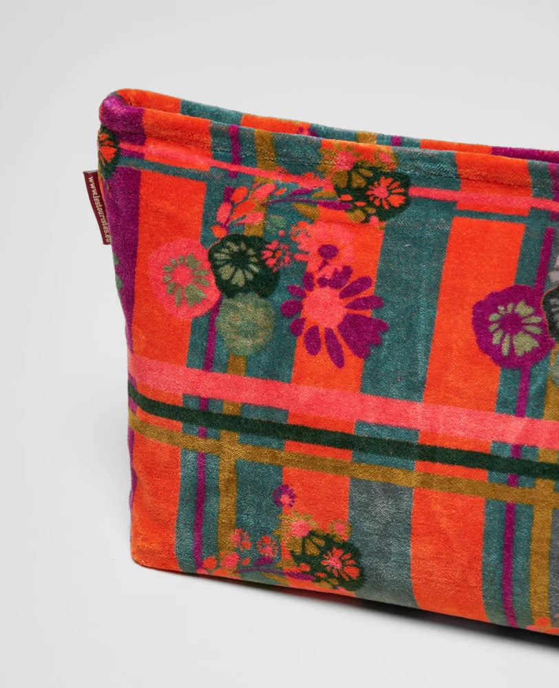 Large Cotton Cosmetics Bag - Dundee Orange