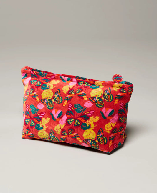 Large Cotton Cosmetics Bag - Holy red clay