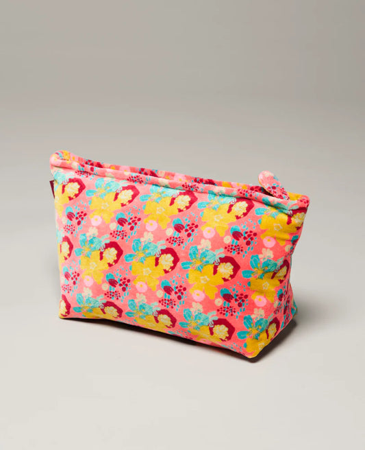Large Cotton Cosmetics Bag - Mackintosh coral