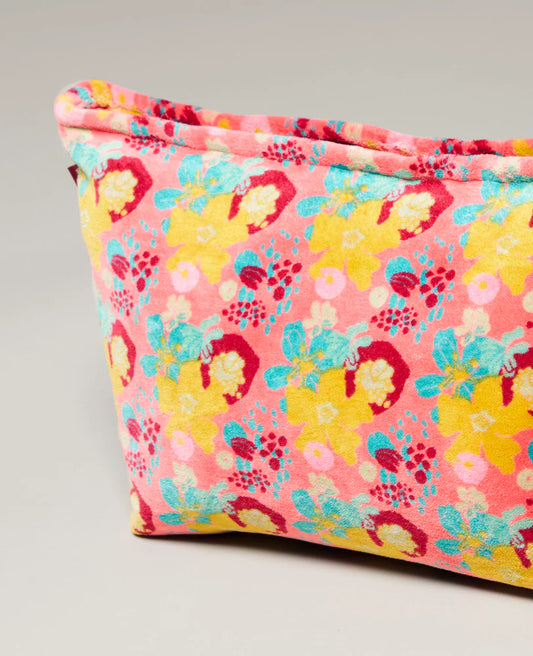 Large Cotton Cosmetics Bag - Mackintosh coral