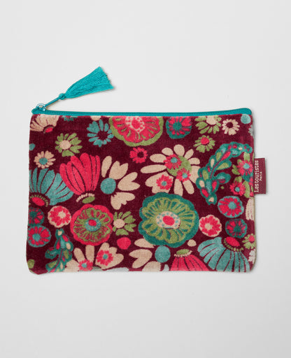 Medium Zipped Pouch - Molly Burgundy
