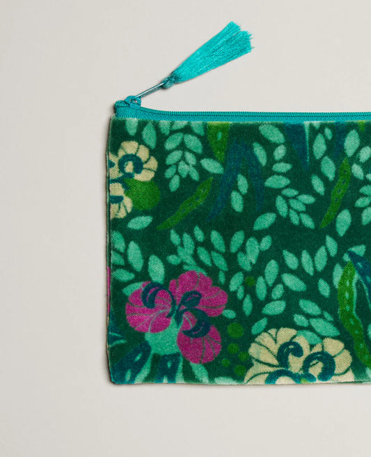 Medium Zipped Pouch - Allegria green