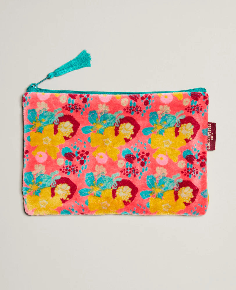 Medium Zipped Pouch - Mackintosh coral