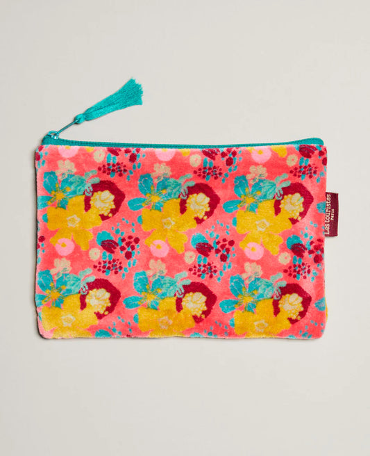 Medium Zipped Pouch - Mackintosh coral