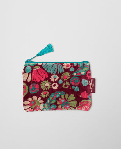 Small Velvet Pouch - Molly Burgundy